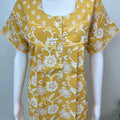 Yellow Floral Pure Cotton Nightgown