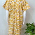 Yellow Floral Pure Cotton Nightgown