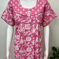 Pink Floral Pure Cotton Women's Nightgown