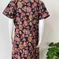 Wine Classic Embroidered Pure Cotton Nightgown