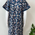 Royal Blue 100% Cotton Women's Nighty