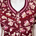 Maroon Pure Cotton Nighty Soft & Comfortable