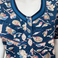 Royal Blue 100% Cotton Women's Nighty
