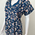 Royal Blue 100% Cotton Women's Nighty