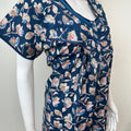Royal Blue 100% Cotton Women's Nighty