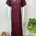 Wine Pure Cotton Nighty Soft & Comfortable