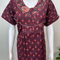 Wine Pure Cotton Nighty Soft & Comfortable