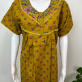 Mustard Pure Cotton Nighty for Women
