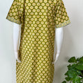 Green Classic Embroidered Pure Cotton Nightgown
