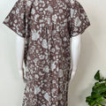 Grey Pure Cotton Nightgown Soft & Comfortable