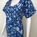 Royal Blue 100% Cotton Nightgown