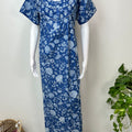 Royal Blue 100% Cotton Nightgown