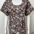 Grey Pure Cotton Nightgown Soft & Comfortable