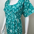 Sea Green 100% Cotton Nighty for Women