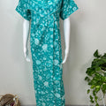 Sea Green 100% Cotton Nighty for Women
