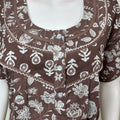 Grey Pure Cotton Nightgown Soft & Comfortable