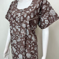 Grey Pure Cotton Nightgown Soft & Comfortable