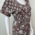 Grey Pure Cotton Nightgown Soft & Comfortable
