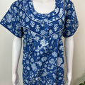Royal Blue 100% Cotton Nightgown