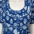 Royal Blue 100% Cotton Nightgown