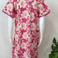 Pink A-Line Style Pure Cotton Nightgown