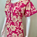 Pink A-Line Style Pure Cotton Nightgown