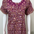 Purple 100% Cotton Nightgown for Women