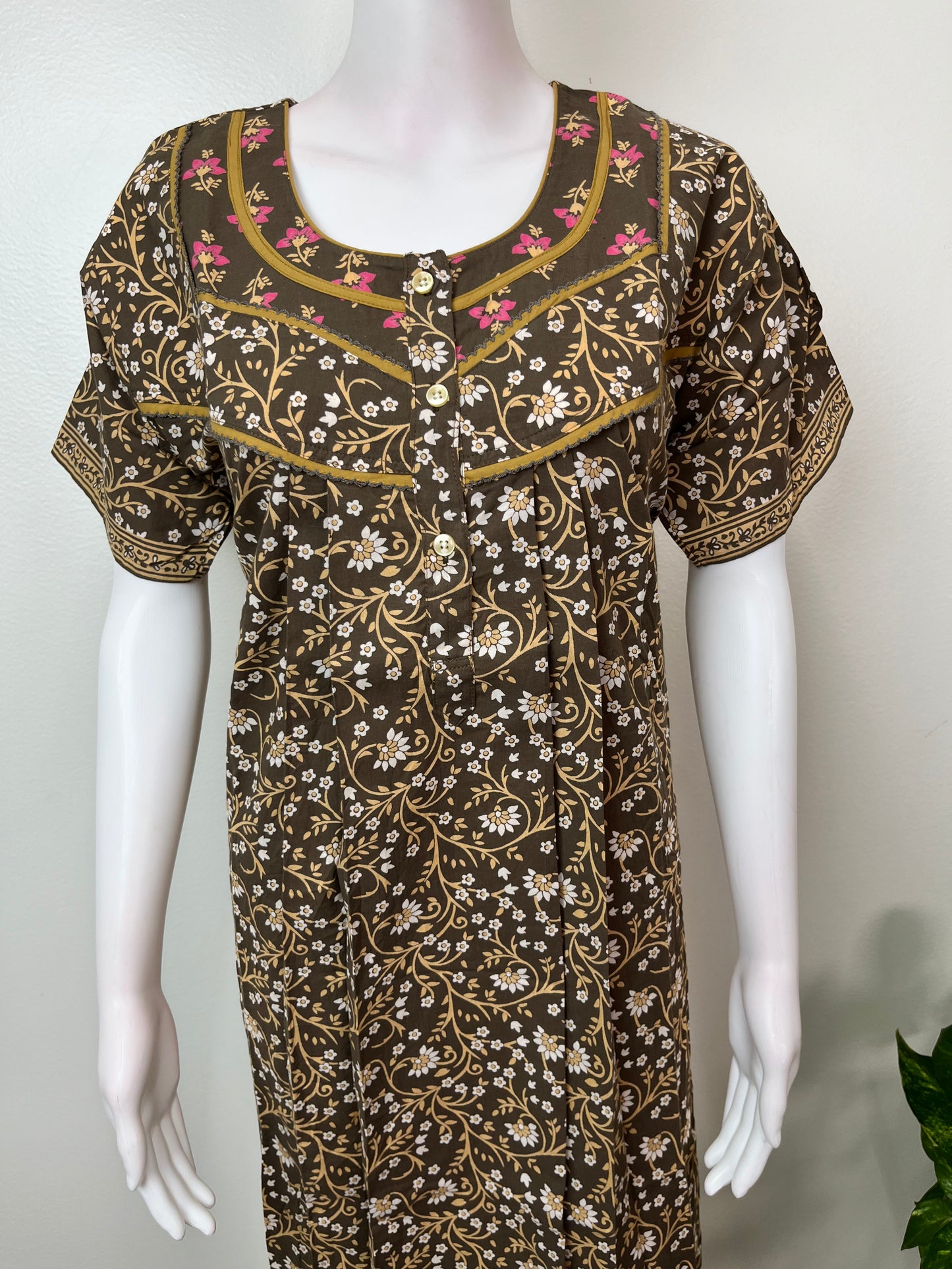 Floral Printed 100% Cotton Nighty