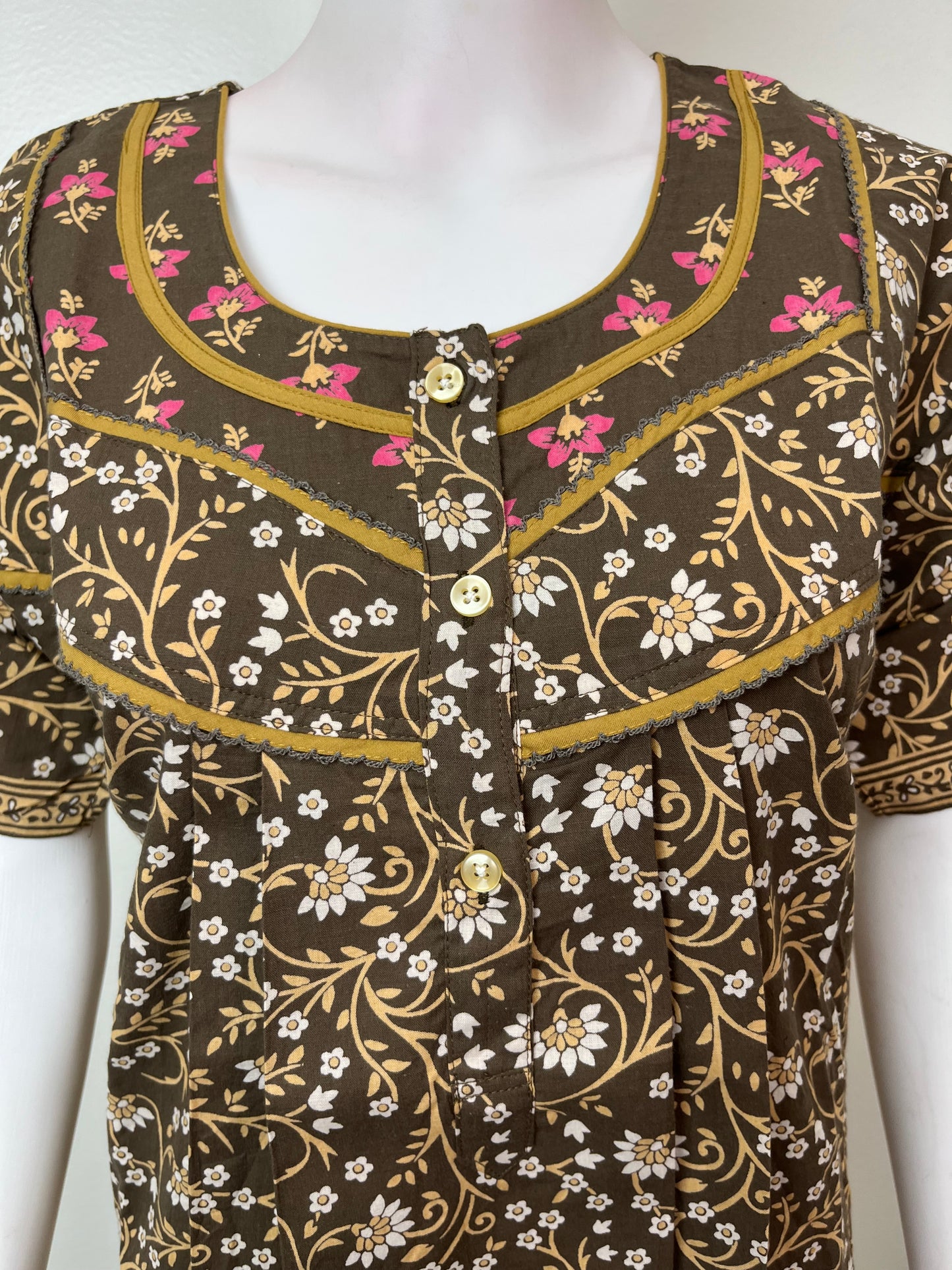 Floral Printed 100% Cotton Nighty