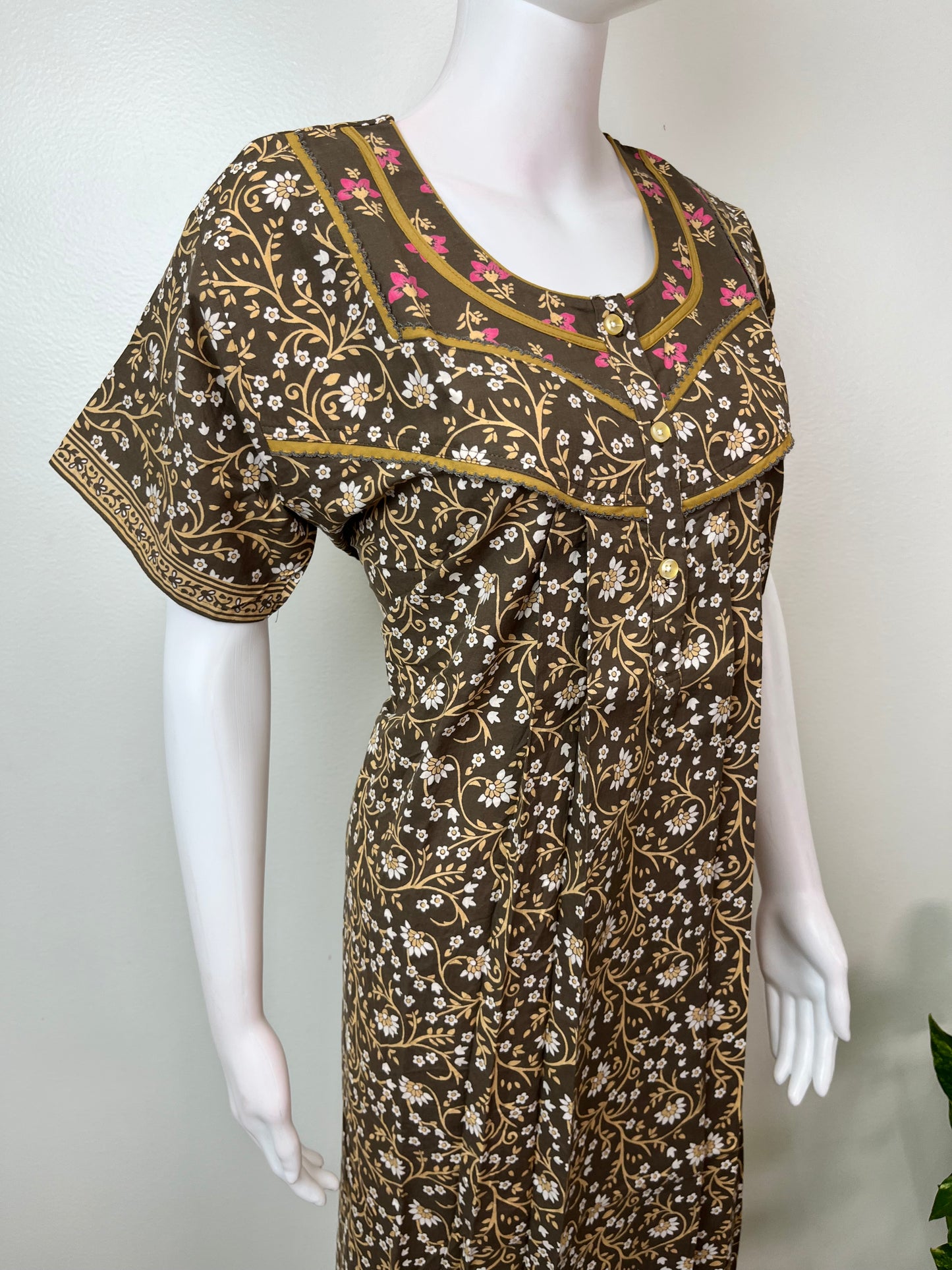 Floral Printed 100% Cotton Nighty