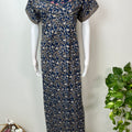 Royal Blue Pure Cotton Nighty for Women