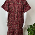 Red 100% Cotton Nightgown for Women