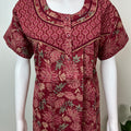 Red 100% Cotton Nightgown for Women