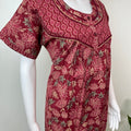 Red 100% Cotton Nightgown for Women