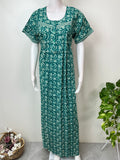 Sea Green Pure Cotton Women's Nighty