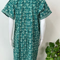 Sea Green Pure Cotton Women's Nighty