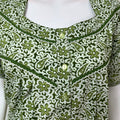 Green Jaipuri Print 100% Cotton Nighty