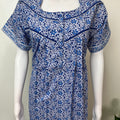 Royal Blue 100% Cotton Nightgown for Women