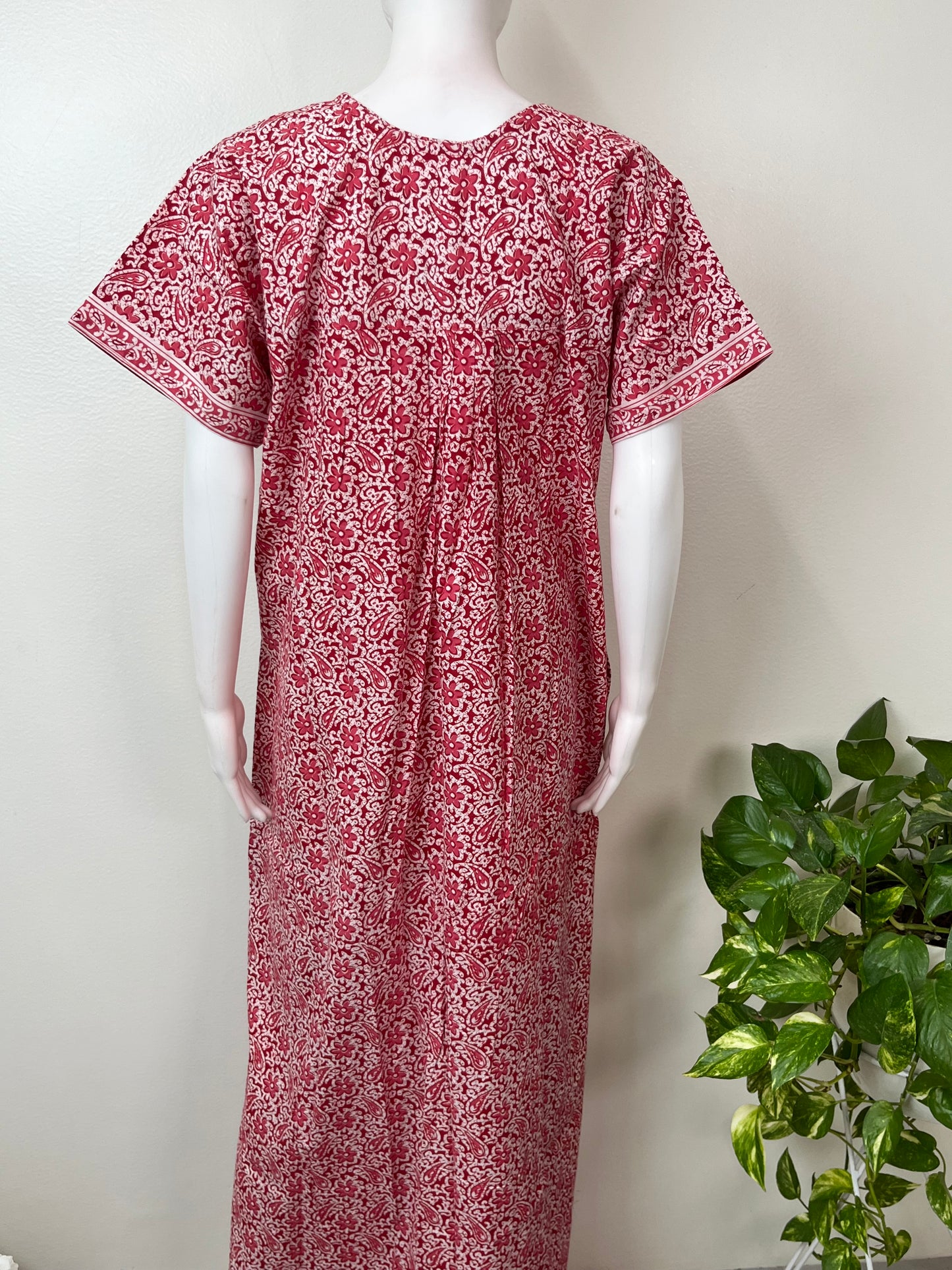 Red Pure Cotton Nighty Soft & Breathable