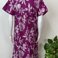 Purple Floral Printed 100% Cotton Nighty