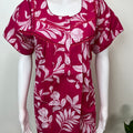 Hot Pink Pure Cotton Nightgown Soft & Comfortable