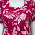 Hot Pink Pure Cotton Nightgown Soft & Comfortable