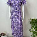 Lavender Pure Cotton Nightgown Soft & Breathable