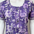 Lavender Pure Cotton Nightgown Soft & Breathable