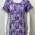 Lavender Pure Cotton Nightgown Soft & Breathable