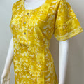 Bright Yellow Pure Cotton Nighty Soft & Breathable