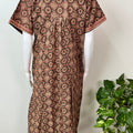 Brown Digital Printed 100% Cotton Nighty