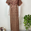 Brown Digital Printed 100% Cotton Nighty