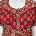 Red Pure Cotton Nighty Elegant & Breathable