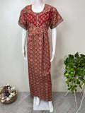 Red Pure Cotton Nighty Elegant & Breathable